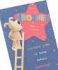 Boofle on Ladder Design Brother Birthday Card