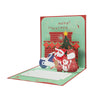 Santa on a Motorcycle Festive 3D Pop Up Christmas Card