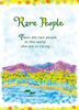 Blue Mountain Arts Rare People Who are so Caring Heartfelt Sentimental Verses 3 fold Keepsake Card