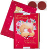 Forever Friends Design Girlfriend Luxury Valentine's Day Card with Gift Box