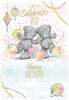 Bears Dancing In Balloons Let's Celebrate You Happy Birthday Card