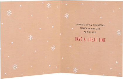Reindeer Pattern Design Brother Christmas Card