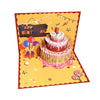 Strawberry Birthday Cake 3D Pop Up Greeting Card