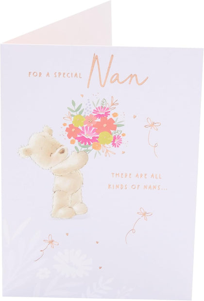  Cute Teddy Design Nan Mother's Day Card