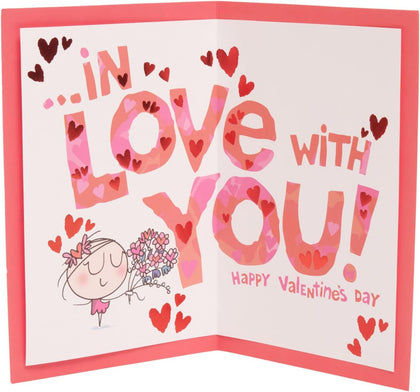 Cute Design with Badge Wife Valentine's Day Card
