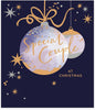 Bauble Design Special Couple Christmas Card