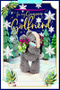 Bear Holding Mistletoe Gorgeous Girlfriend 3D Christmas Keepsake Card