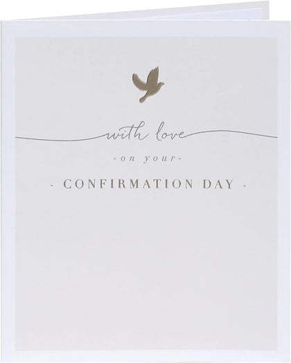 Beige Dove Design Confirmation Card
