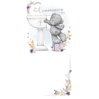 Bear At Alter Communion Day Card