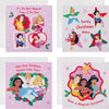 Disney Princess Pack of 20 in 4 Designs Christmas Cards