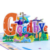 Goodbye & Good Luck  A Vibrant Farewell Pop Up Card