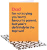 Favourite Parent Design Dad Father's Day Card