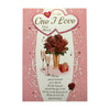 To The One I Love Rose Flower Pot Design Open Greeting Card