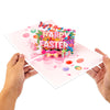 Colorful Ink Stripes Happy Easter 3D Pop Up Card
