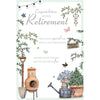 Garden Theme with Floral Design Retirement Congratulations Card