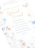 Floral Design with Sentimental Verse Friend Birthday Card
