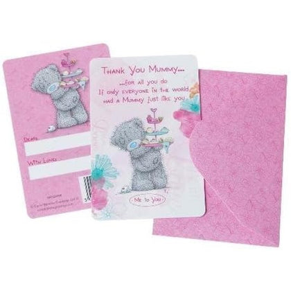 Thank You Mummy Me to You Bear Message Card