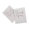 Pack of 30 Foil Finished Thank You Cards