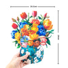 Tulip Harmony 3D Pop Up Vase Greeting Card