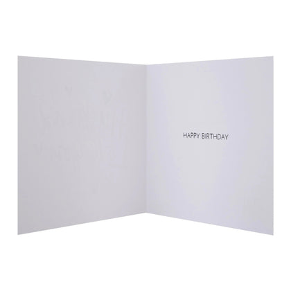 Typography Design Husband Birthday Card