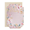 Pink Traditional Floral Design with Heartfelt Verse Mum Birthday Card