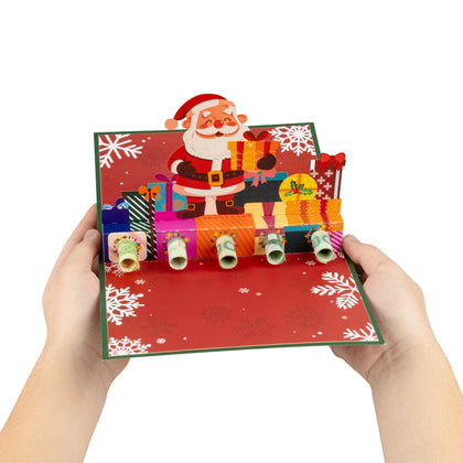 Merry Santa Christmas Money Gift Pop Up Card