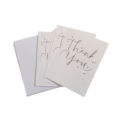 Pack of 30 Foil Finished Thank You Cards