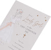 Girl Dress Design Communion Congratulations Card