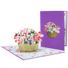 Blooming Elegance Tulip Basket Pop Up Card