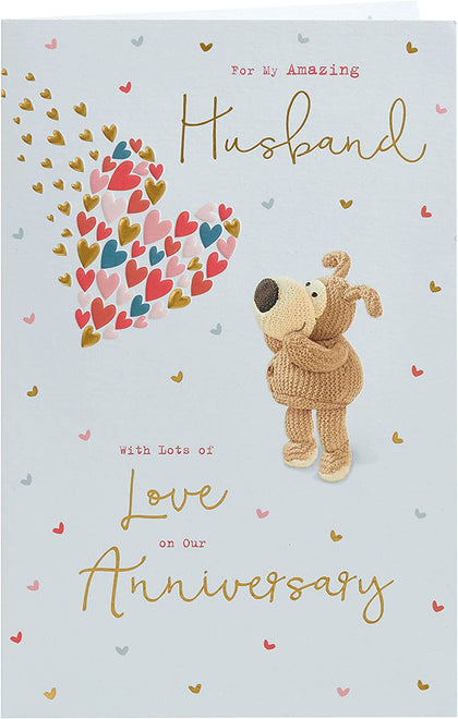 Boofle Cute Design Husband Anniversary Card