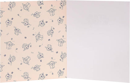 Funny Design With Grogu Character Blank Birthday Card