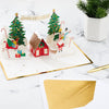 Santa Workshop Winter Wonderland Magical 3D Pop Up Christmas Card