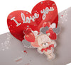 Large Pop-Out Hugsworth Bear Design Anniversary Card