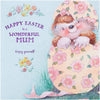 Cute Country Companions Hedgehog and Floral Egg Mum Easter Card