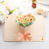 Elegant Sunflower Bouquet 3D Pop Up Greeting Card - Wedding Birthday Mother's Day Anniversary