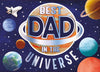 Best Dad in The Universe Rocket Blastoff Fun! Pop Up Father's Day Card