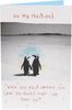 Cute Penguins Design Husband Birthday Card