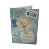 For Son Teddy Playful Pose Design Birthday Card