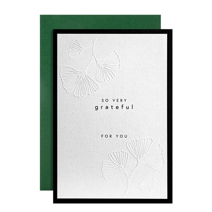 Memento Luxe Premium Thank You Card with Mini Card, Keepsake