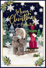 Bear Pulling Gifts On A Sledge To Both Of You Photo Finish Christmas Card