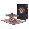 Dance of Spirits Sugar Skull Celebration Halloween Pop Up Card