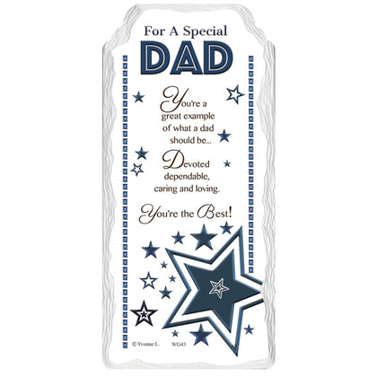 A Special Dad Sentimental Handcrafted Ceramic Plaque