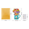 Garden Symphony Mixed Flower 3D Pop Up Pitcher Vase Greeting Card
