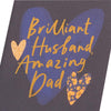 Hearts Design for Husband Father's Day Card