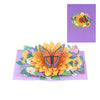 Butterfly on Sunflower 3D Pop Up Greeting Card