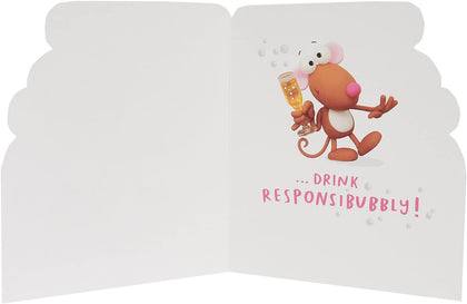 Prosecco Design Birthday Card