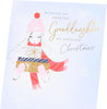 Girl in Hat & Scarf Granddaughter Christmas Card