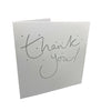 Pack of 8 Glitter Finished Thank You Cards