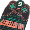 Leveled Up Gaming Design 9th Birthday Card