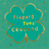 Fingers and Toes Crossed Good Luck Greeting Card